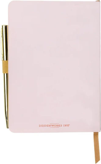 Designworks Daily Agendas Gold Leather 11.5x16.5cm