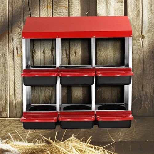 Vevor Chicken Nesting Box 6 Compartments Sloped Nests Jscdx3045inc4b35av0