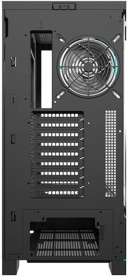 Darkflash DY451L PRO Геймърско бюро Midi Tower Компютърна кутия с RGB осветление Черен