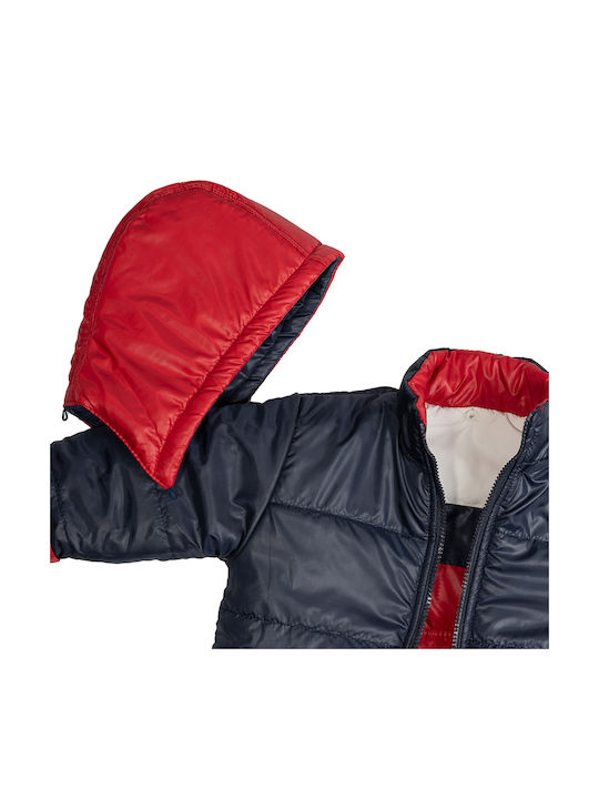 Joom Kids Quilted Jacket with Hood Red