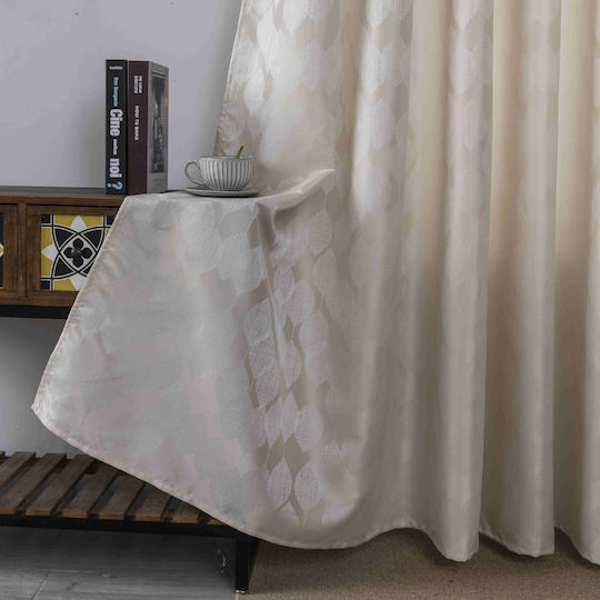 My Home Luxury Curtain With Gold Grommets 280x260cm