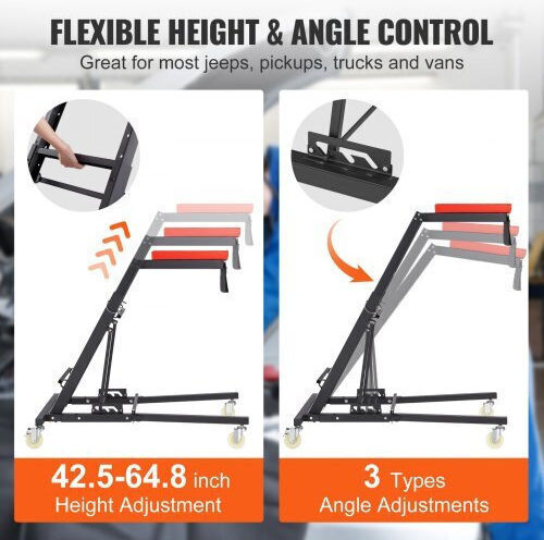 Vevor Automotive Engine Creeper 42.5"-64.8" 400 Lbs 4 Wheels Padded Surface Foldable Workshop Fdjxctyhxhx4jm9bnv0
