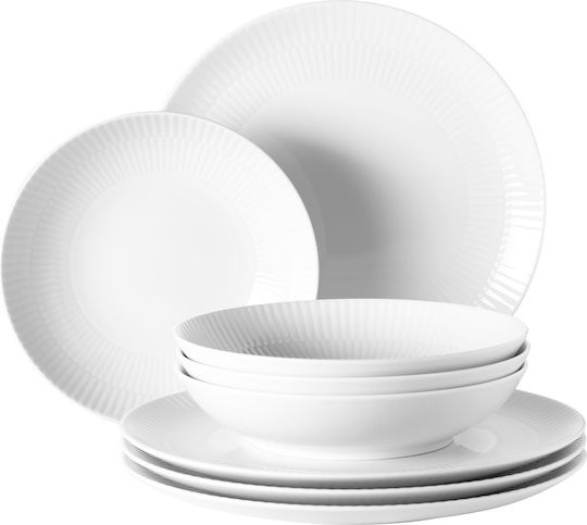 Seltmann Weiden Teller Suppe aus Porzellan Weiß mit Durchmesser 21cm