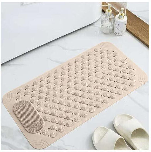 Bathtub Non-slip with Suction Cups Beige 36x69εκ.