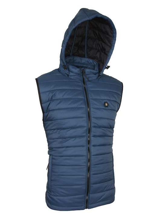 Double Sleeveless Jacket Blue