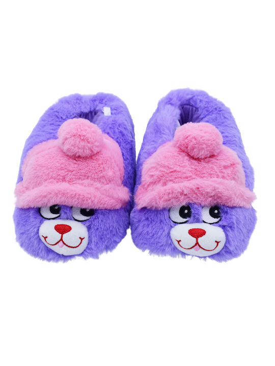 Adam's Shoes Kids Slippers Purple