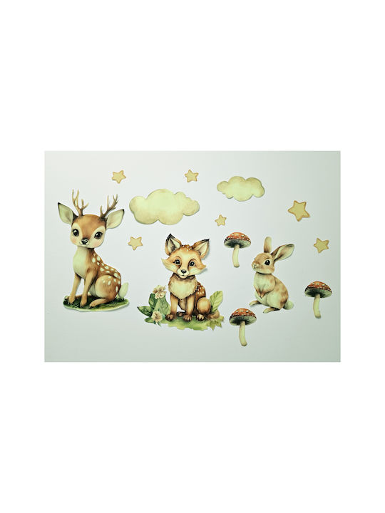 Decowalls Детска стикерна за стена Стена Фосфоресциращи 60x120бр