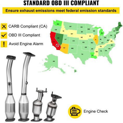 Vevor Exhaust Manifold & Catalytic Converter Nissan Frontier Xterra Pathfinder 2005-2011 Compatible EPA Chzhq05-11nszhz01v0