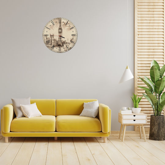 Wanduhr Wohnzimmer Retro Vintage Dekoration Schlafzimmer 30cm