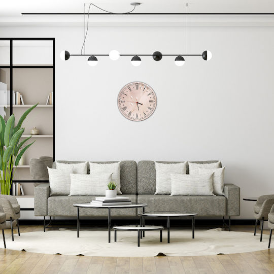 Wanduhr Wohnzimmer Küche Heimdekoration Zarte Blumen 30cm