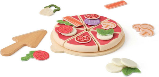 Kids Concept Wooden Pizza Set for Ages 3 and Up