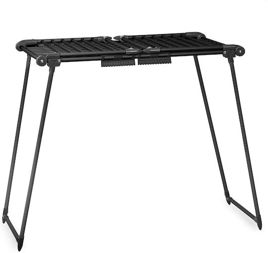 Massido Metallic Folding Floor Clothes Drying Rack with Hanging Length 22m