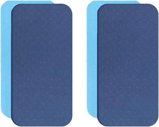 Σετ 2 Προστατευτικά Γονάτων Yoga Knee Pads Επιγονατίδες Γιόγκα Μπλε 2 Τμχ