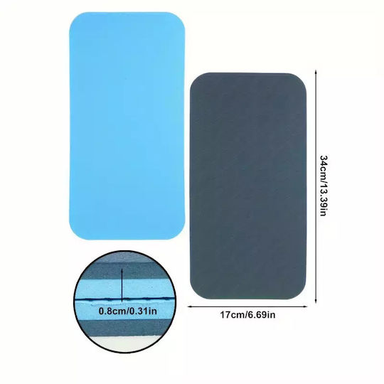 Σετ 2 Προστατευτικά Γονάτων Yoga Knee Pads Επιγονατίδες Γιόγκα Μπλε 2 Τμχ