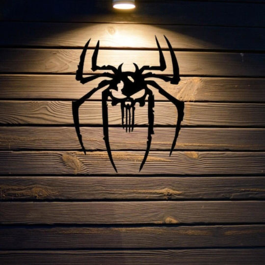 Decorațiune de Perete din Metal Krodesign Kro-1209 Păianjen Craniu 50 Cm Grosime 1.5 Mm