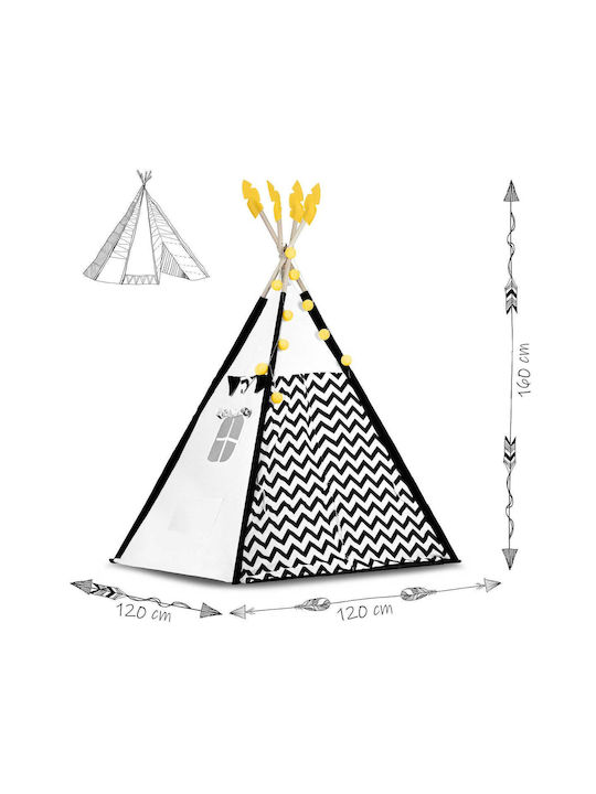 Nukido Kids Indian Teepee Play Tent Black