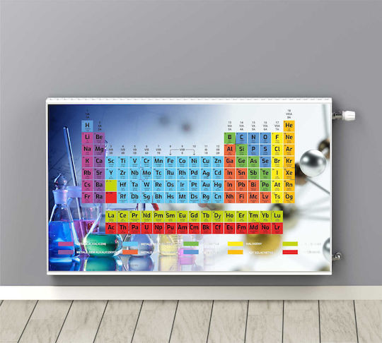 Magnetische Heizkörperabdeckung Periodensystem Heizkörper 60x100cm