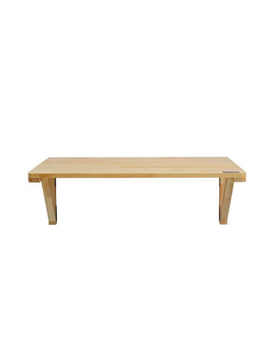 Desk made of Solid Wood Beige 80x60cm