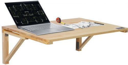Desk made of Solid Wood Beige 80x60cm