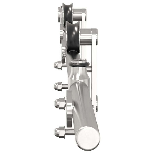 Sliding Door Mechanism Silver 183 cm Stainless Steel