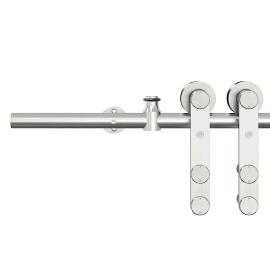 Sliding Door Mechanism Silver 183 cm Stainless Steel