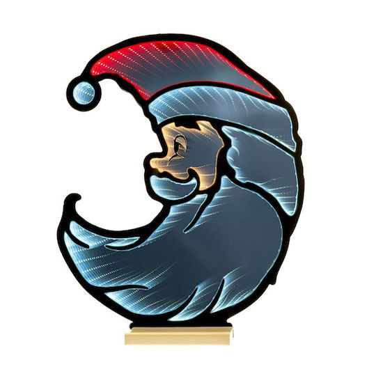 Illuminated Santa Claus 60x53cm