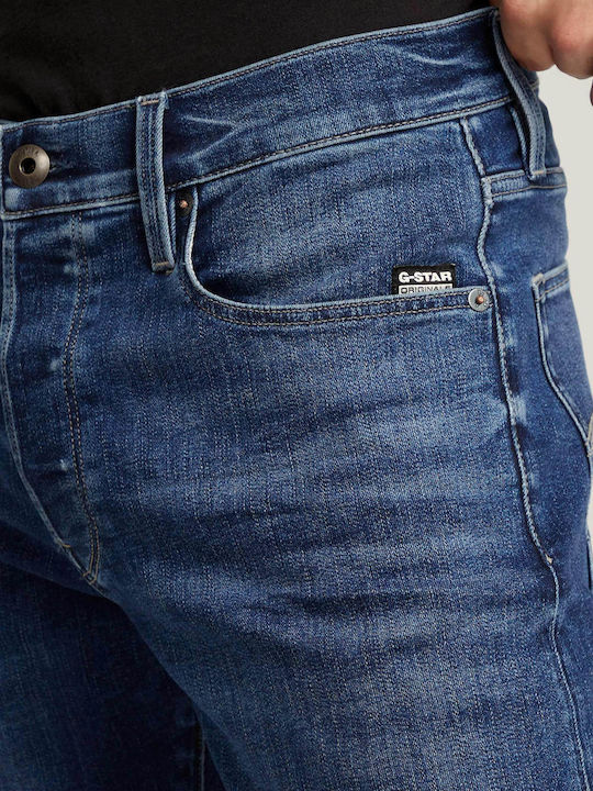 3301 Ανδρικό Παντελόνι Τζιν με Slim Εφαρμογή Medium Aged Denim