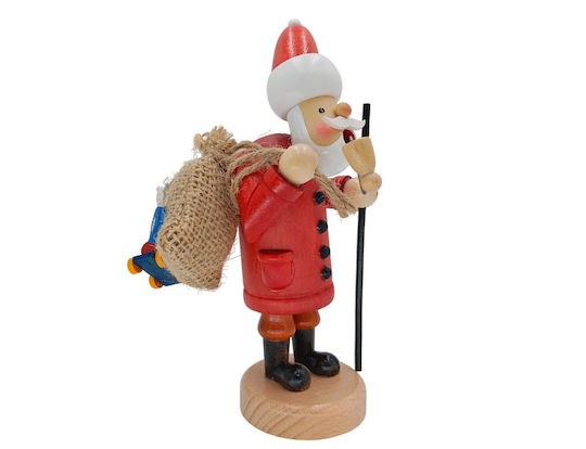 Dekorativer Weihnachtsmann Rot aus Holz