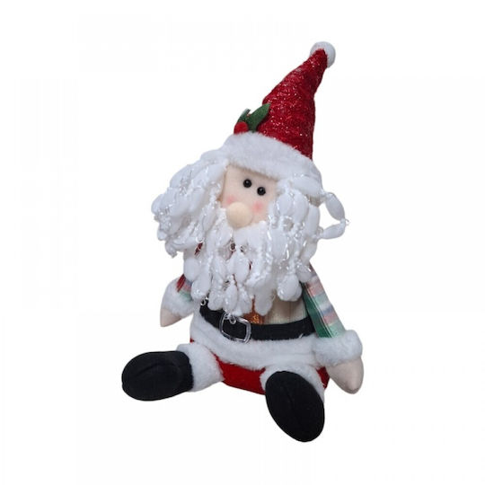 Plüsch Dekorativer Weihnachtsmann Rot