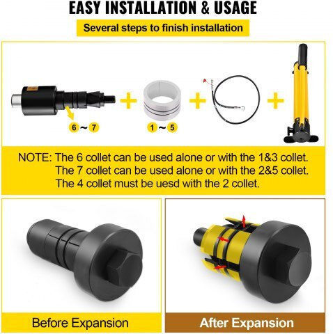 Υδραυλικός Εξαπλωτής Εξάτμισης Vevor 1-5/8" Έως 4-1/4" Pqgkzqjdk54142vt3v0