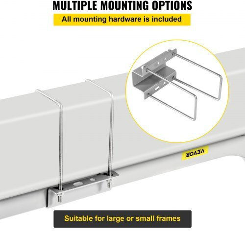 Vevor 46" Bootstrailer-Führungen Paar Aluminium Rostbeständig Verstellbare Breite Inklusive Montagezubehör