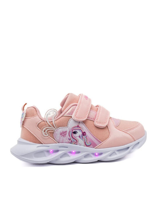 Παιδικά Sneakers με Σκρατς Ροζ