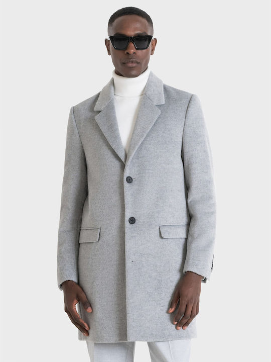 Antony Morato Men's Coat Grey Melange