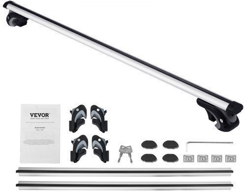 Ράγες Οροφής Vevor 54" Αλουμινίου 200 Lbs Ρυθμιζόμενες Κλειδαριές Cdhgjtyktykcpracfv0