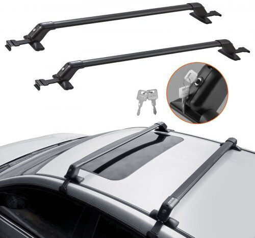 Ράγες Οροφής Vevor Suv Σεντάν & Βαν 70kg Ρυθμιζόμενες Κλειδαριές Cdhgjtyktykllodd1v0