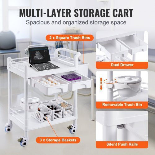 Vevor Τροχήλατο Τραπεζάκι Nursing SYSTCECKFBS4Q6WT7V0