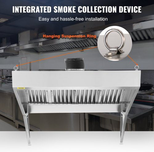Vevor 9ft Commercial Extractor Hood Food Truck Sypyzyc9075hp9ibrv0