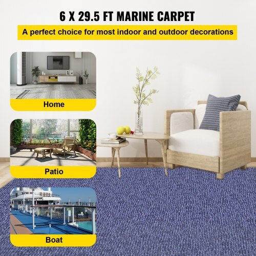 Vevor Indoor Outdoor Carpet 1.8x9m Non-Slip Blue Jzxwdtls1.8x9m001v0