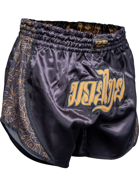 Top Ten Nong Han Men's Kick/Thai Boxing Shorts Black