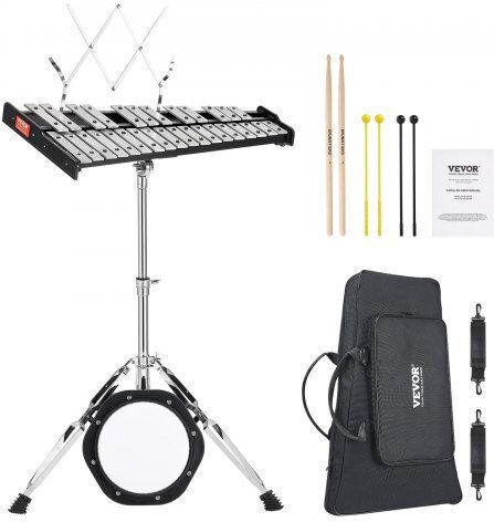 30-Note Glockenspiel Set with Stand & Pad Vevor 30yfzqwzj8lxx4bjcv0