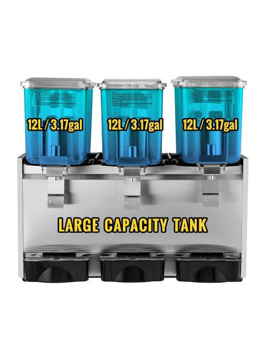 Vevor Τριπλός Διανεμητής Κρύων Ροφημάτων 3x12lt
