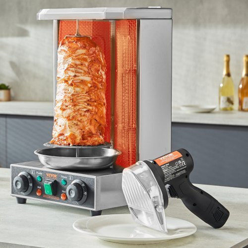 Vevor TEQKRDY80WDDIWEHTV2 Ηλεκτρικό Μαχαίρι Γύρου 80W με Δίσκο Κοπής 100mm