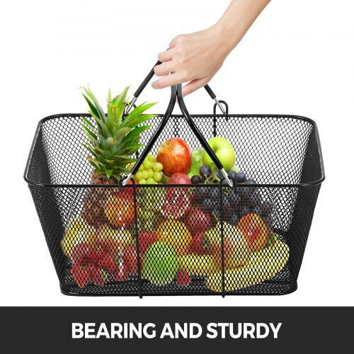 Vevor Shopping Basket Black