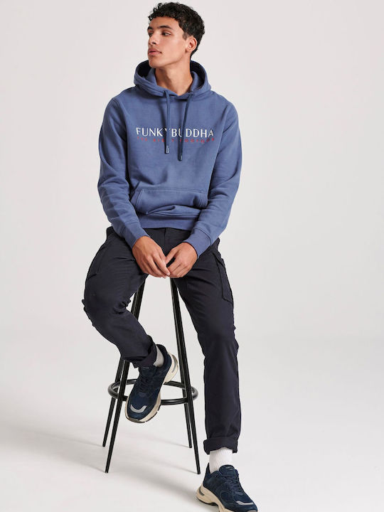 Sweatshirt with Hood Blue
