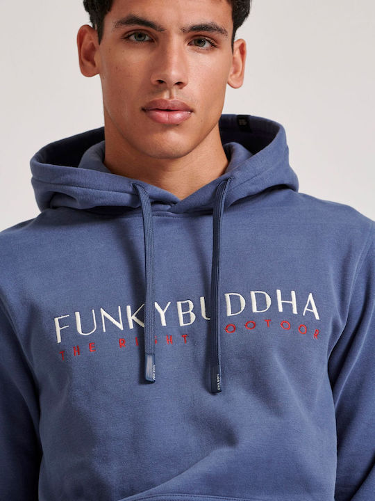 Sweatshirt with Hood Blue