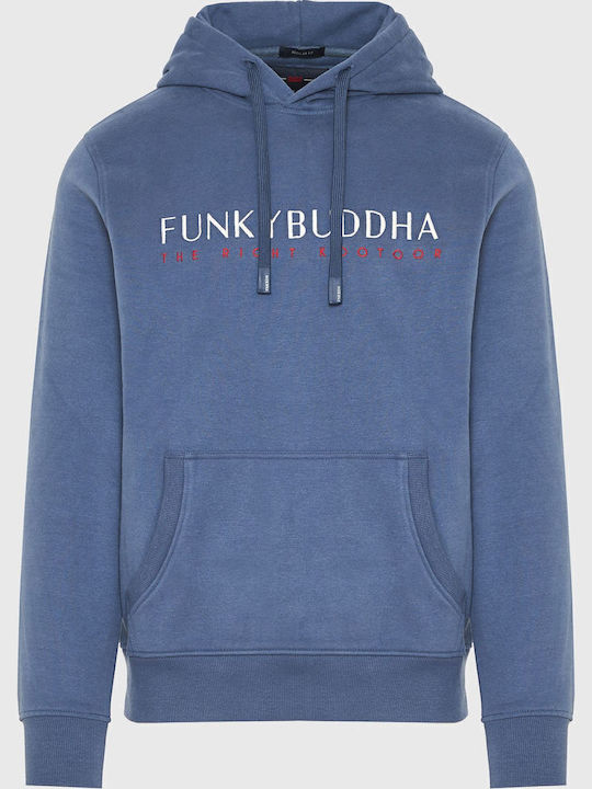 Sweatshirt with Hood Blue