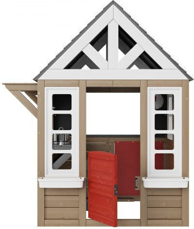 Vevor Multifunctional Wooden Kids Playhouse with Kitchen 140.3x126x166cm