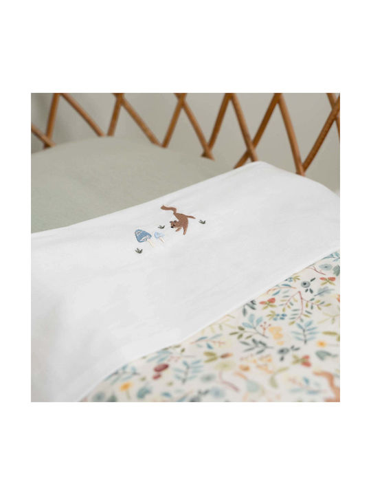 Little Dutch Little Baby Sheet Cradle Cotton White 70x100cm