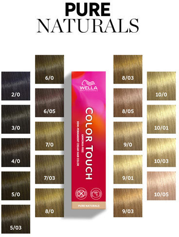 Wella Color Touch Pure Naturals Vopsea Temporară De Păr Fără Amoniac 8/05 Pure Naturals 60ml