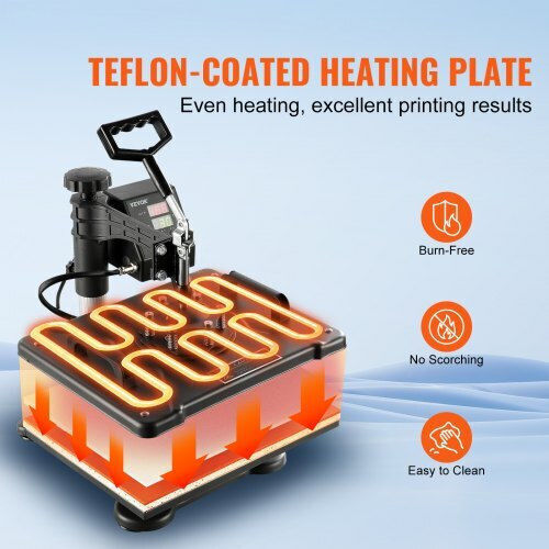 Vevor 8 in 1 Multifunctional Heat Press for Printing T-shirts, Mugs, Hats, Plates Fm1181dgnthj00001v2